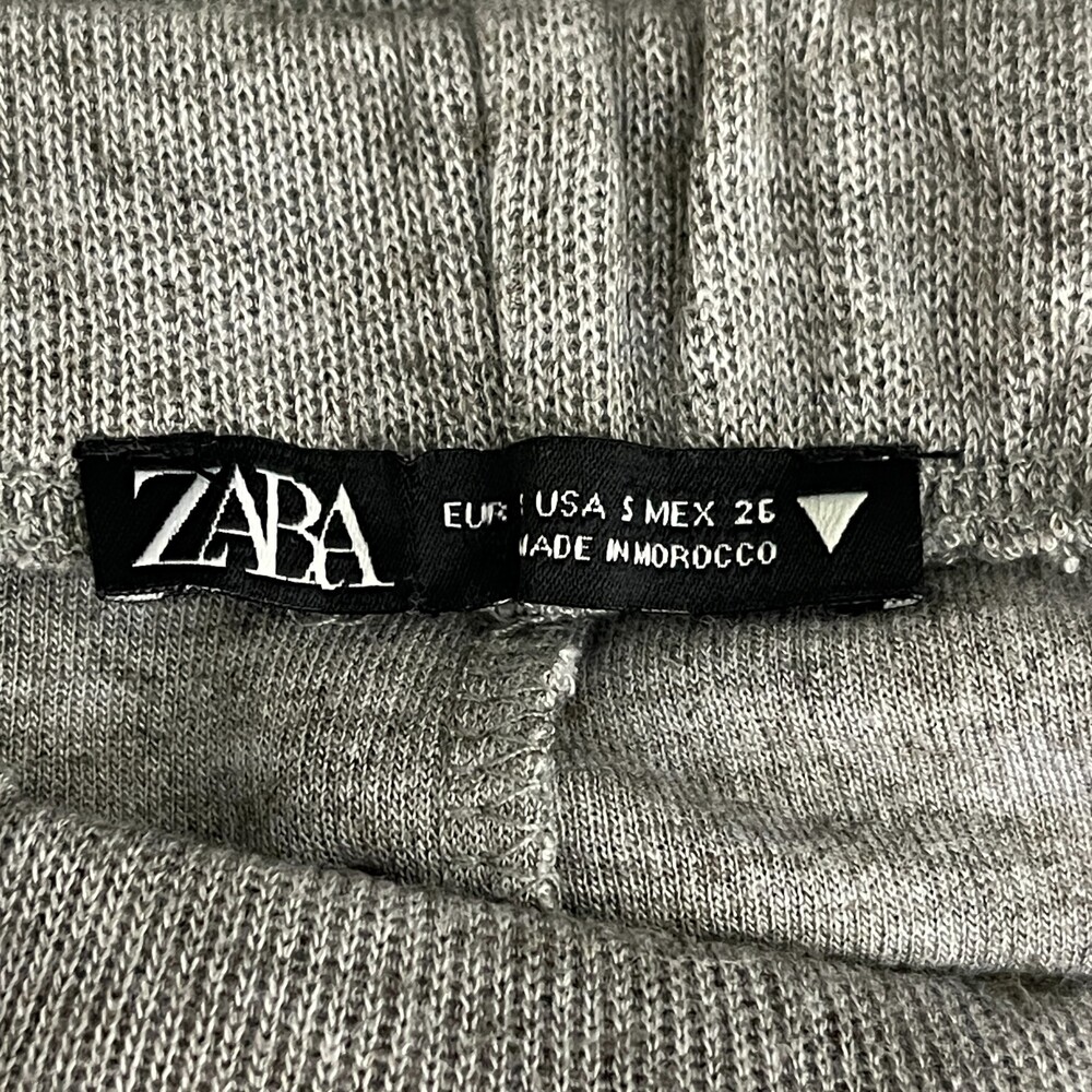 Zara Double Front Slit Wool Blend Ribbed Midi Skirt Women's Size Small - Picture 4 of 8